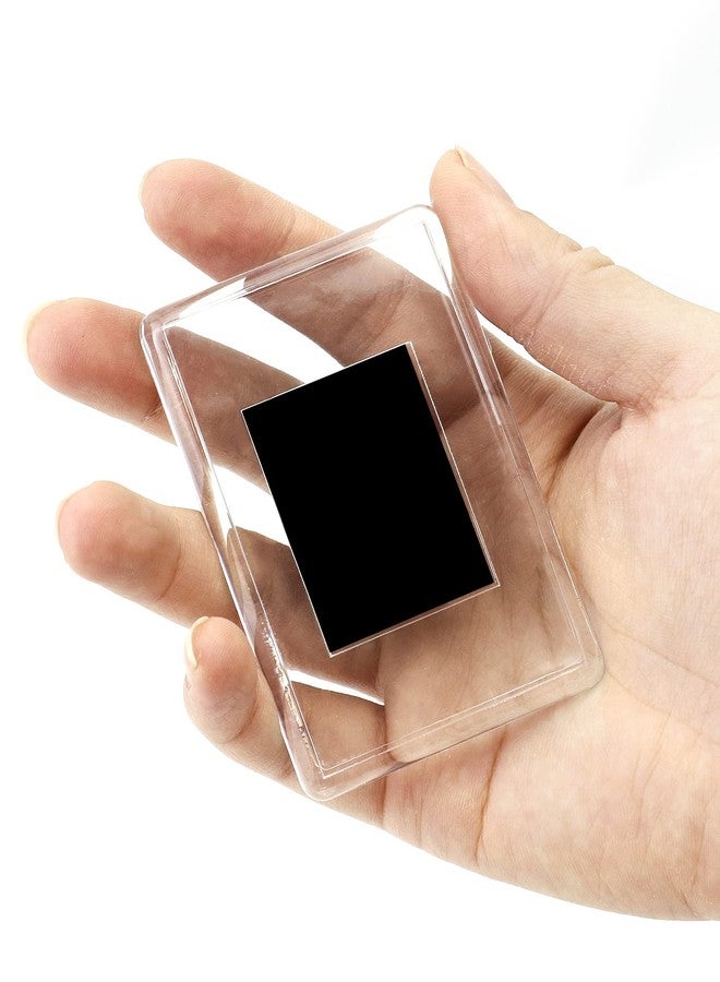 QWORK 20Pcs Small Magnetic Photo Frame for 2.75" x 1.75" Photos, Blank Acrylic Photo Frame for Refrigerator and Family Gifts - Image 5