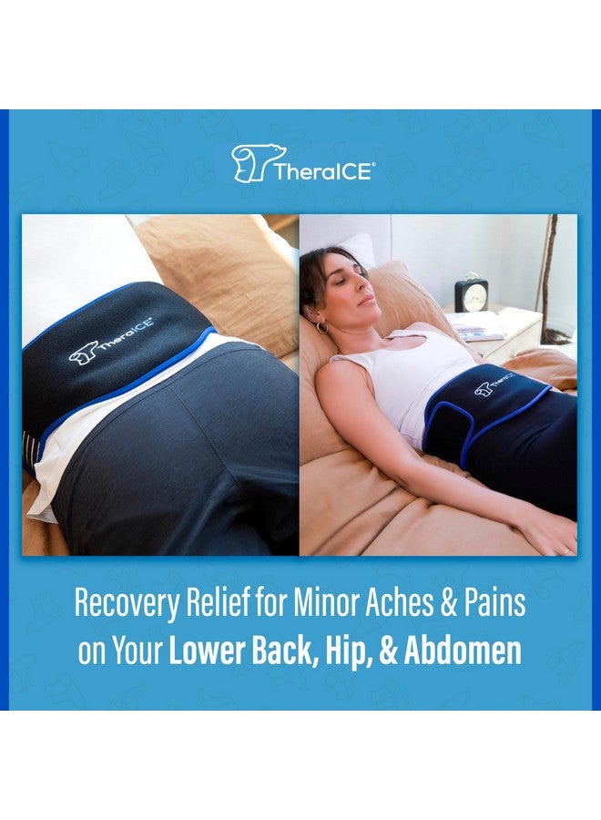 TheraICE TheraICE Ice Pack Back Brace for Lower Back Pain, 2 Pack Lower Back Wrap Heating Pad Inserts, Hot or Cold Therapy Back Pain Relief Products for Lower Lumbar, Sciatic Nerve, Herniated Disc  - Image 2