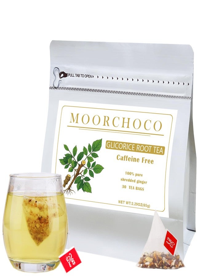 MOORCHOCO 65g Licorice Root Tea Bag, 30 Teabags- Premium Licorice Root - Non-GMO - Naturally Caffeine-free Herbal Tea - Image 1