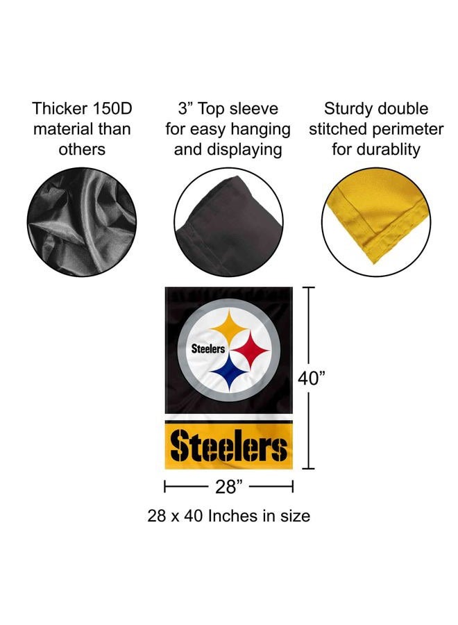 WinCraft Pittsburgh Steelers Two Sided House Flag - Image 2