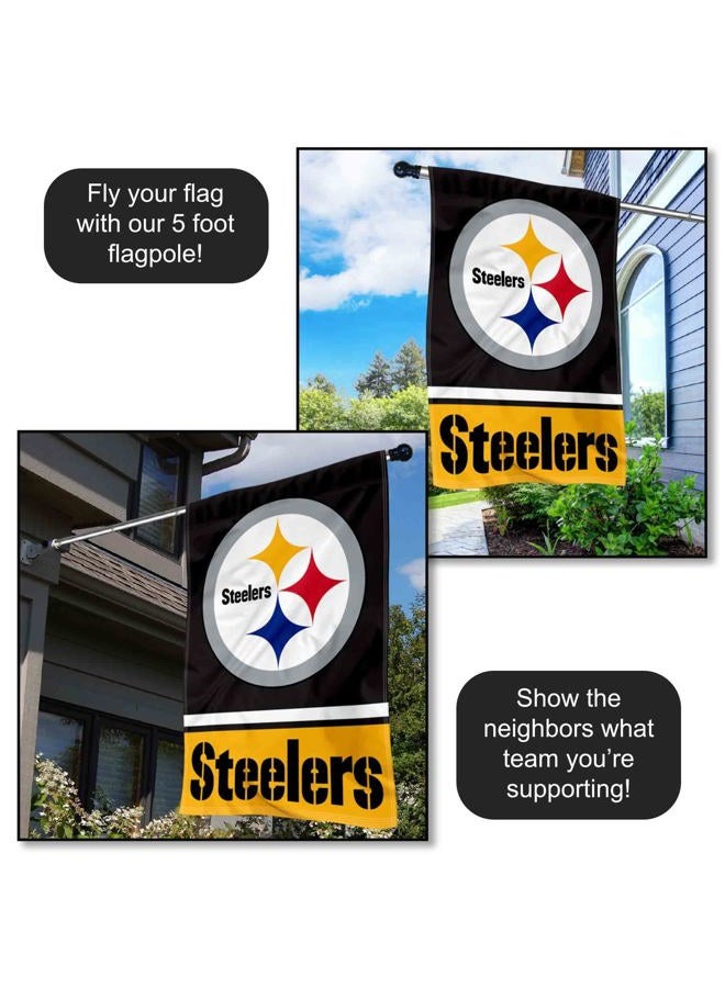 WinCraft Pittsburgh Steelers Two Sided House Flag - Image 4