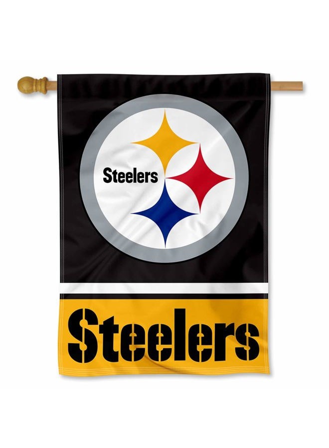 WinCraft Pittsburgh Steelers Two Sided House Flag - Image 1