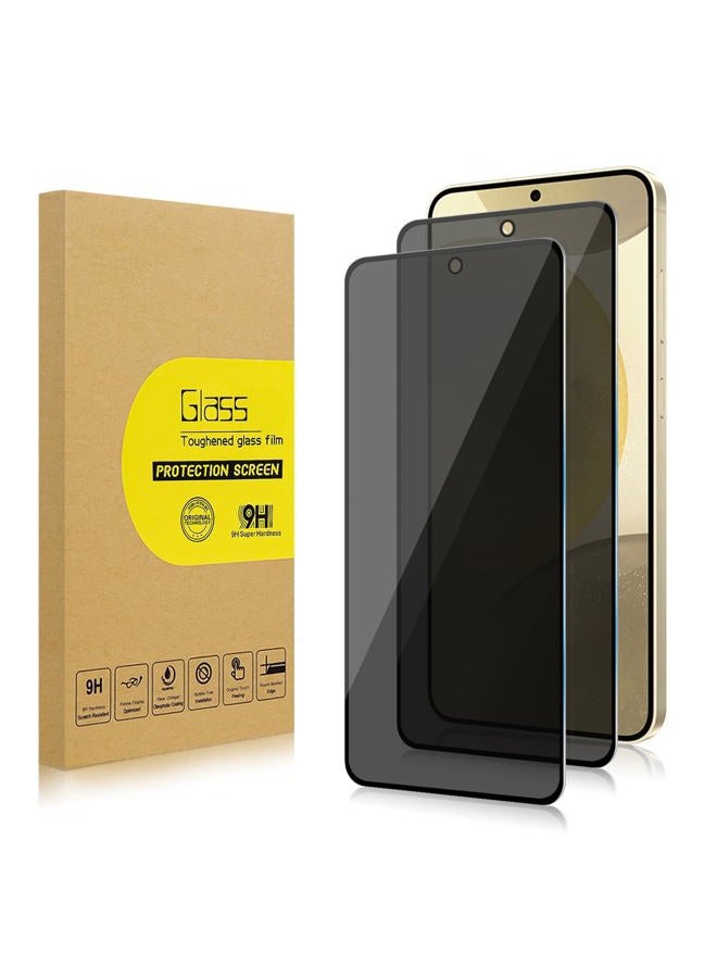 Lokyoo 2 Pack Privacy Screen Protector for Samsung Galaxy S24+/S24 Plus 6.7" [Anti-Spy Tempered Glass][Fingerprint Unlock Support], Anti-Scratch, Bubble-Free, Easy Install 9H Protective Glass - Image 1
