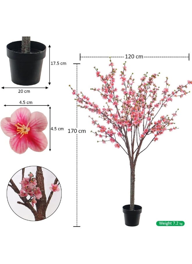 YATAI Decor Fake Cherry Blossom Sakura Flower Artificial Tree in Plastic Pot for Home Garden Office Decoration Artificial Plants Fake Tree Fake Plants - pzsku/Z1E34DD7FC71F68F9F23EZ/45/_/1729834052/1273105d-cc32-4ac7-96e6-a586a1bab174