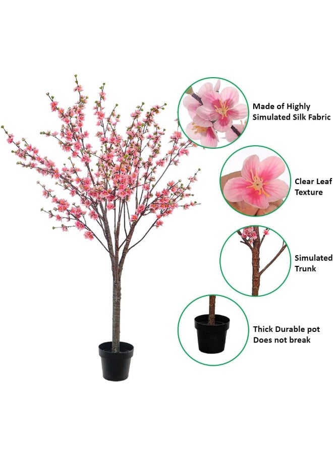 YATAI Decor Fake Cherry Blossom Sakura Flower Artificial Tree in Plastic Pot for Home Garden Office Decoration Artificial Plants Fake Tree Fake Plants - pzsku/Z1E34DD7FC71F68F9F23EZ/45/_/1729834068/70208439-7c9c-4689-a2c3-9d11e94227e1