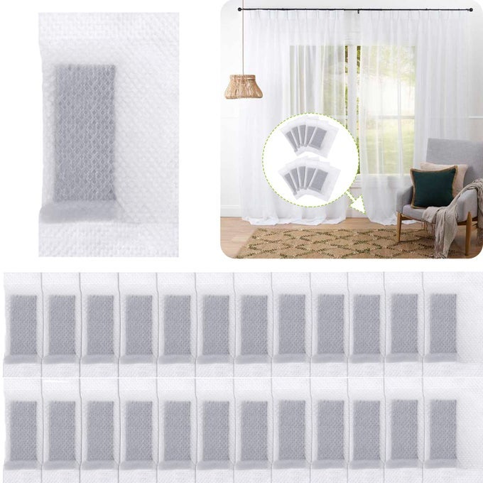 25 Curtain Weights Bottom Curtains Lead to Weight Cloth Curtain Weights for Home Curtains and Tablecloths Shower Curtains Cloth Mosquito Nets Accessories for Signs 15g Each 55x30 mm