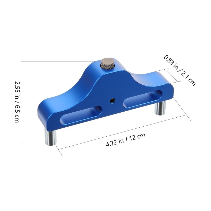 Aluminum Alloy Offset Marking Tool 95mm for Precise Woodworking Center Finder Gauge - Image 3