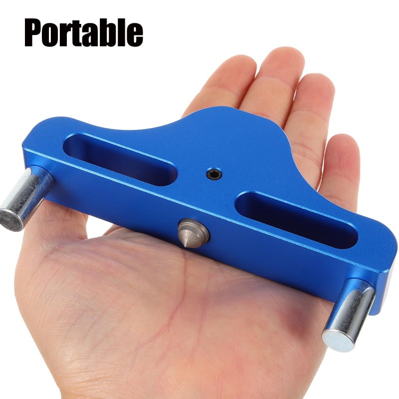 Aluminum Alloy Offset Marking Tool 95mm for Precise Woodworking Center Finder Gauge - Image 5