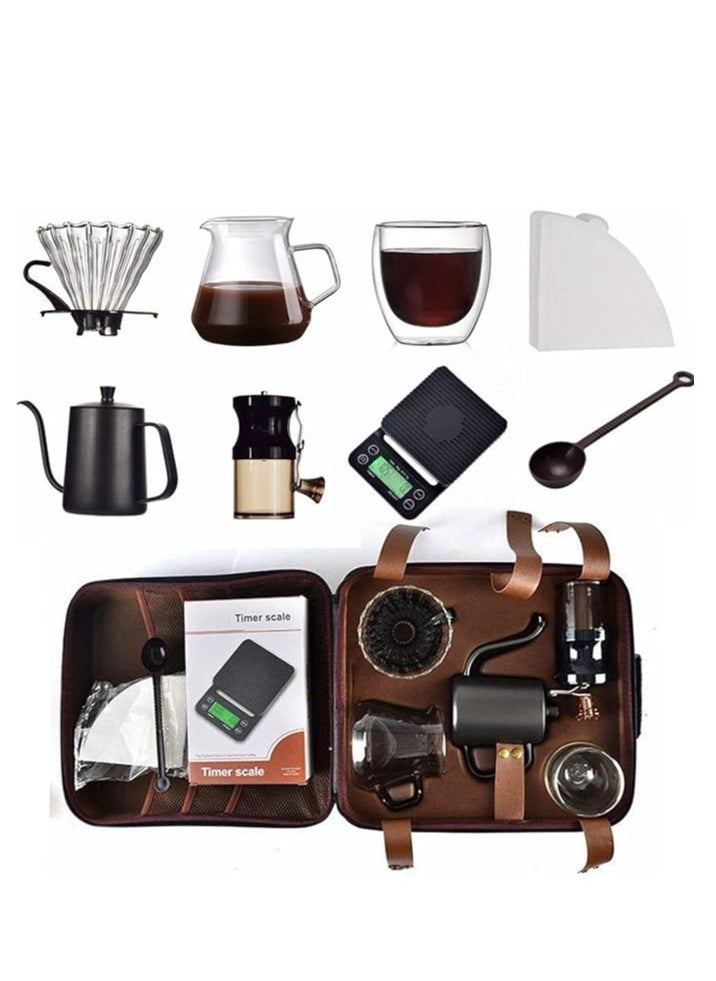 طقم V60 مكون من 12 قطعة لتنقيط القهوة مع حقيبة أدوات - pzsku/Z1E35221AC90D099D938DZ/45/_/1723920917/0b43068e-b77a-4172-891e-7ed5d5f5ad64