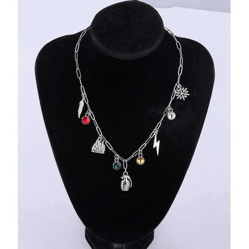 MAOFAED Japan Anime Charms Necklace for Fans, Paperclip Chain Necklace for Men Women, Anime Lover Gift (herolinkNE) - Image 4