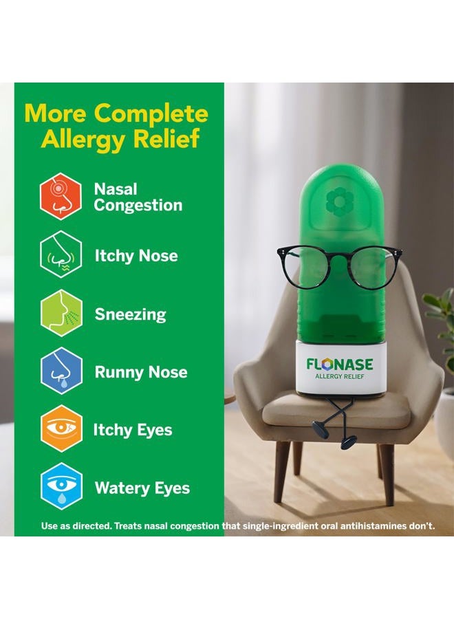 FLONASE بخاخ أنف لتخفيف الحساسية، دواء الحساسية غير المسبب للنعاس لمدة 24 ساعة، بخاخ أنف مقنن - 72 بخة - تخفيف الحساسية الموسمية والخريفية - Image 4