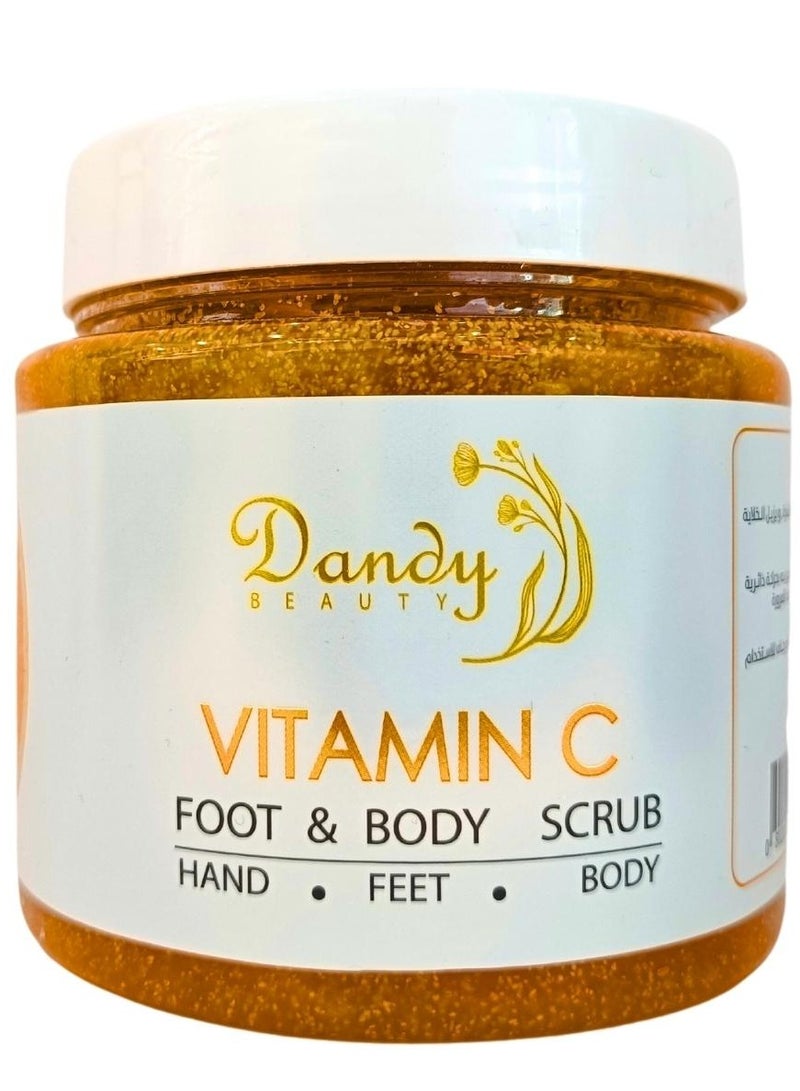 Dandy Beauty Body Scrub Vitamin C - 500ml Exfoliates and remove dead skin cells to visibly radiant smooth skin - Image 1