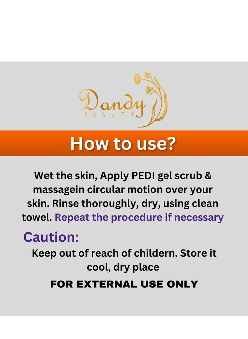 Dandy Beauty Body Scrub Vitamin C - 500ml Exfoliates and remove dead skin cells to visibly radiant smooth skin - Image 3