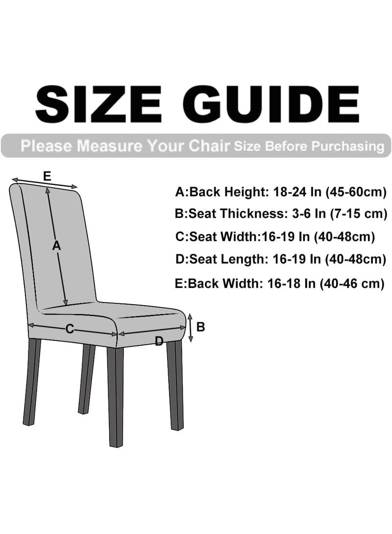 Elastic and soft velvet wingback chair covers, restaurant chair covers, ultra-soft, washable and reusable seat covers, suitable for restaurant, home, banquet and party decorations (cream, 2-piece set) - Image 4