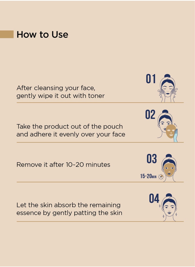 Banobagi - Silk Therapy Pearl Mask with Hyaluronic Acid - Korean Face Mask for Brightened Complexion, Moisturizing & Hydrating Skincare, with Pearl Extract and Hyaluronic Acid for Glowing Skin, Deep Moisture, and Nourishment. Ideal for All Skin Types, 3 Sheets per Pack – Perfect for Revitalizing and Firming - Image 1