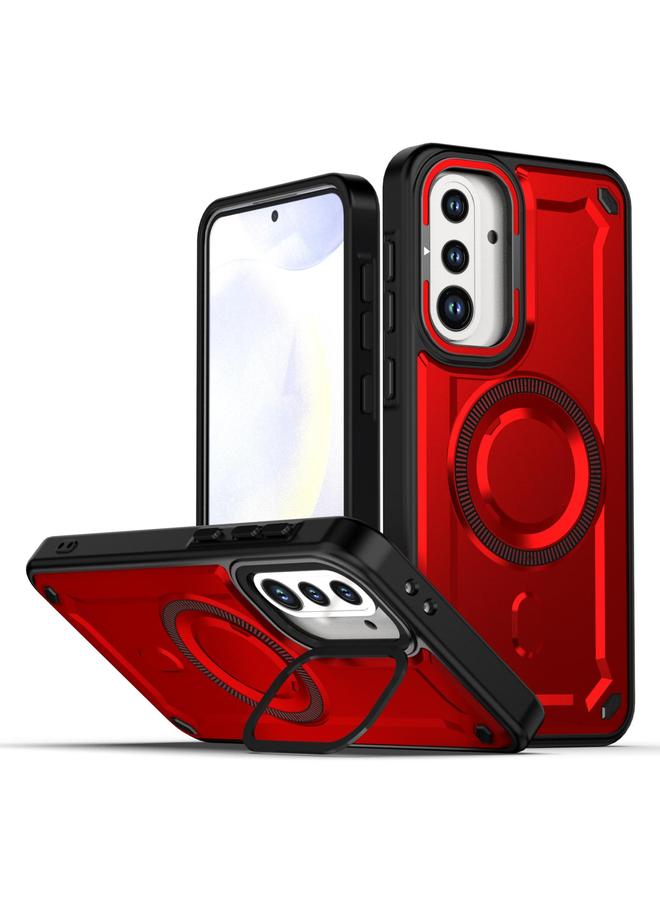 S-TOP Case For Samsung Galaxy A56 5G MagSafe PC Phone Case with Lens Holder - Image 1