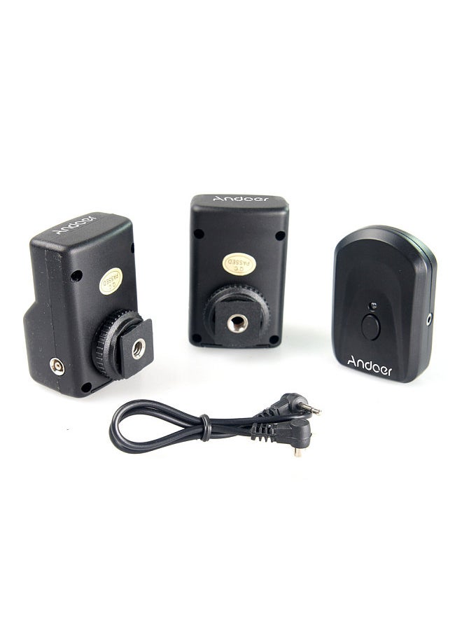 ANDOER - Universal 16 Channels Radio Wireless Remote Speedlite Flash Trigger 1 Transmitter & 2 Receivers - Image 1