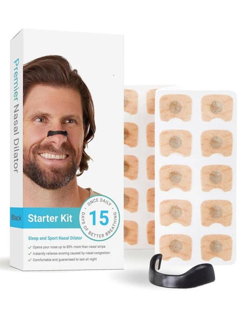 Tanwer Nasal respiratory dilator, anti snoring device, male female universal type, 15 pairs - Image 1