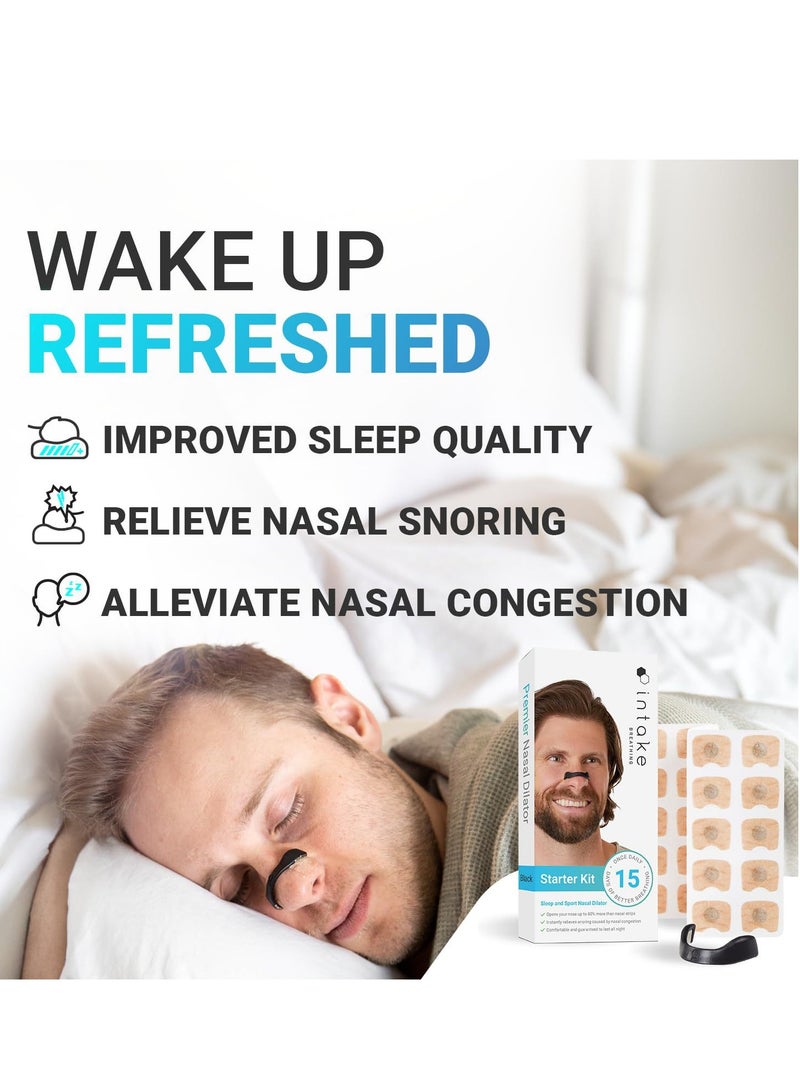 Tanwer Nasal respiratory dilator, anti snoring device, male female universal type, 15 pairs - Image 3