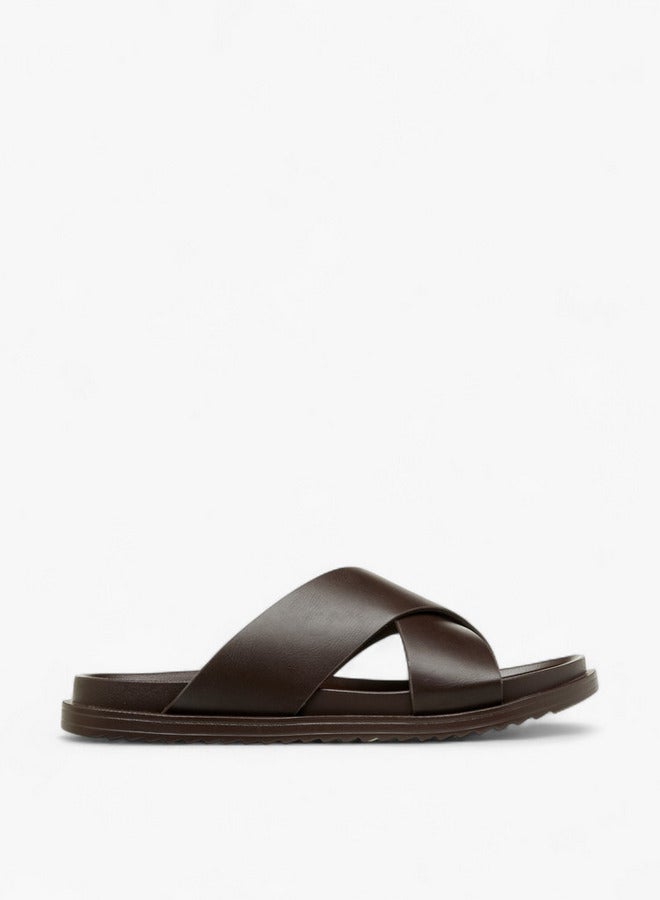 LBL by Shoexpress Cross Strap Slip-On Sandals - Image 1