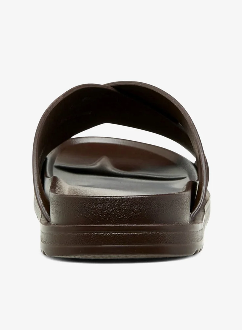 LBL by Shoexpress Cross Strap Slip-On Sandals
