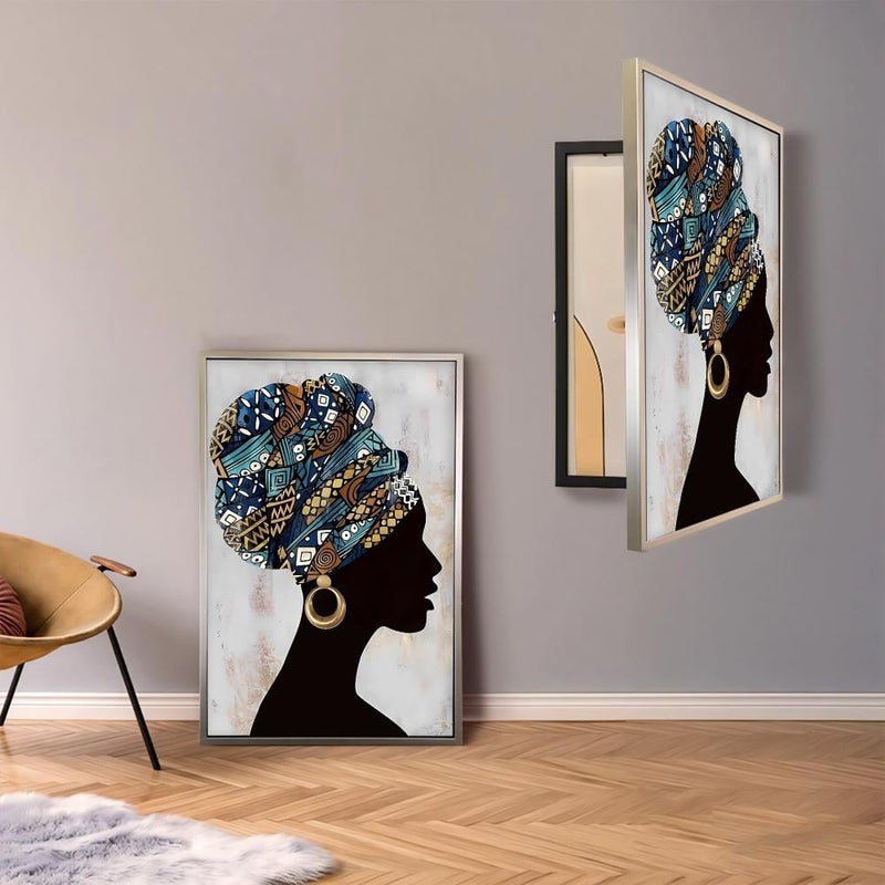 ماركتنا لوحة كانفس لتغطية طبلون الكهرباء بتصميم عصري بمقاس 120×80 سم وبرواز مجوف - Image 1