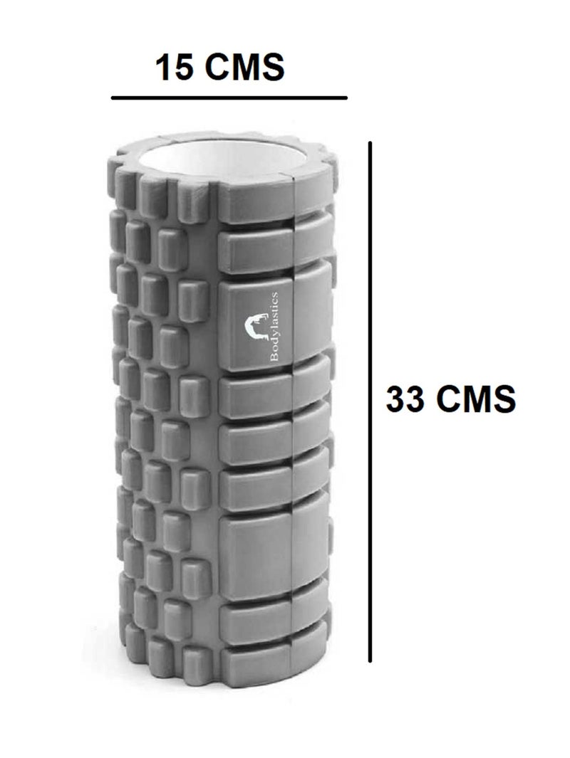 Bodylastics 33cms Foam Roller for Pre & Post Workout Sessions, Deep Tissue Massage, Relief from Muscle Pain - Image 2