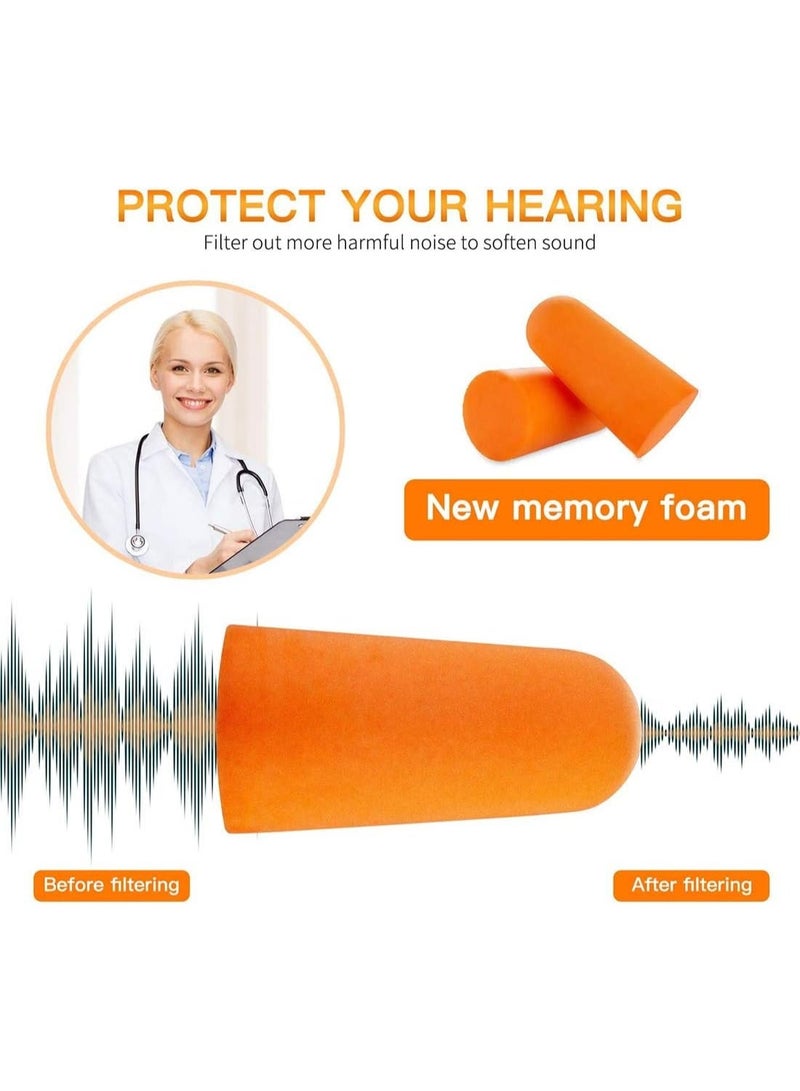 20 Pairs Soft Foam Ear Plugs for Sleeping, Snoring, Travel, Studying, Work, Noise Cancelling Sound Blocking Earplugs, Individually Wrapped, 32 dB Disposable Ear Protection - Image 3