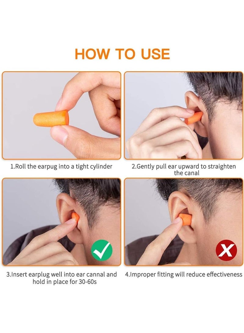 20 Pairs Soft Foam Ear Plugs for Sleeping, Snoring, Travel, Studying, Work, Noise Cancelling Sound Blocking Earplugs, Individually Wrapped, 32 dB Disposable Ear Protection - Image 5