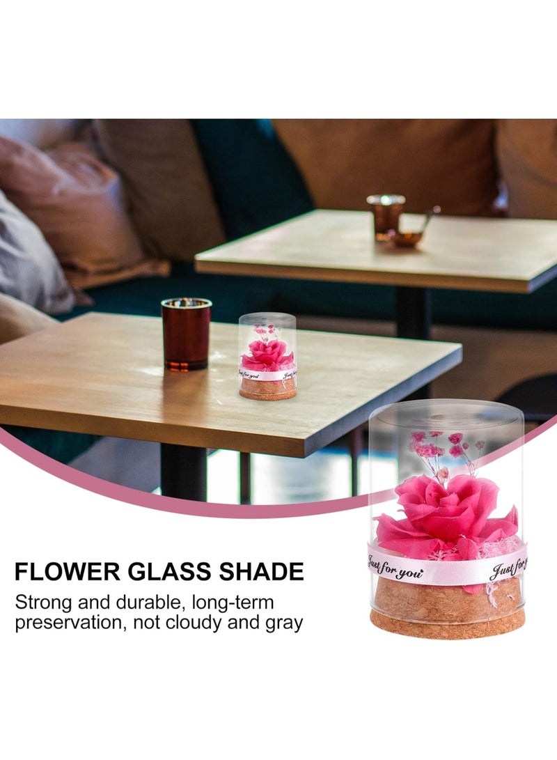 Excefore Preserved Flower In Glass Dome Everlasting Forever Handmade Rose Galaxy Flower Artificial Flower Natural Eternal Never Withered Flowers, Mother's Day, Anniversary, Birthday - Image 3
