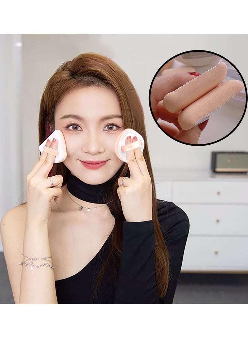 Y&D Makeup Sponge Set Beauty Blender with Case Triangular and Round Cushion for Liquid Blending Foundation Powder Cream Concealer Perfect Application (6 PCS) - Image 5