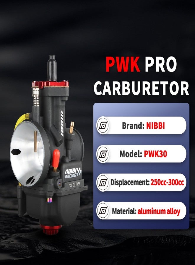 NIBBI Carburetor PWK 30mm Motorcycle, 250cc-300cc Power Carb With Carb Jets, Fit GY6 Engine Dirt Bike Mini Bike SSR TTR Apollo HAWK250 TaoTao ATV - Image 3