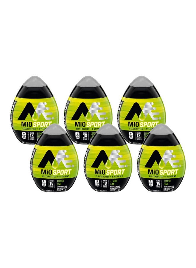 ميو معزز الماء السائل من Mio Sport، بنكهة الليمون والليمون الأخضر، 1.62 أونصة (عبوة من 6 قطع) - Image 1