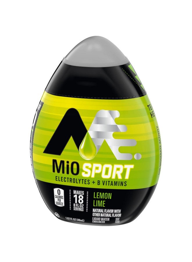 ميو معزز الماء السائل من Mio Sport، بنكهة الليمون والليمون الأخضر، 1.62 أونصة (عبوة من 6 قطع) - Image 4