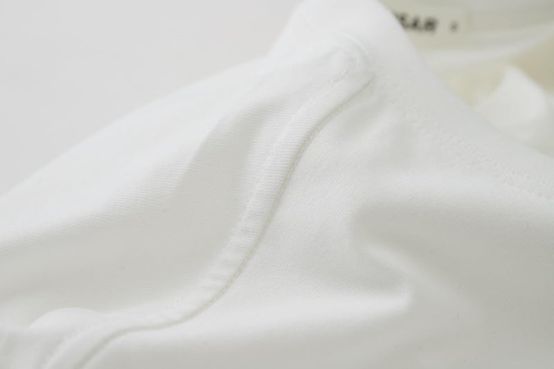 VEIISAR Men's Heavy Weight Crew Neck T-Shirt Mens Premium Cotton Tee White XL - Image 4