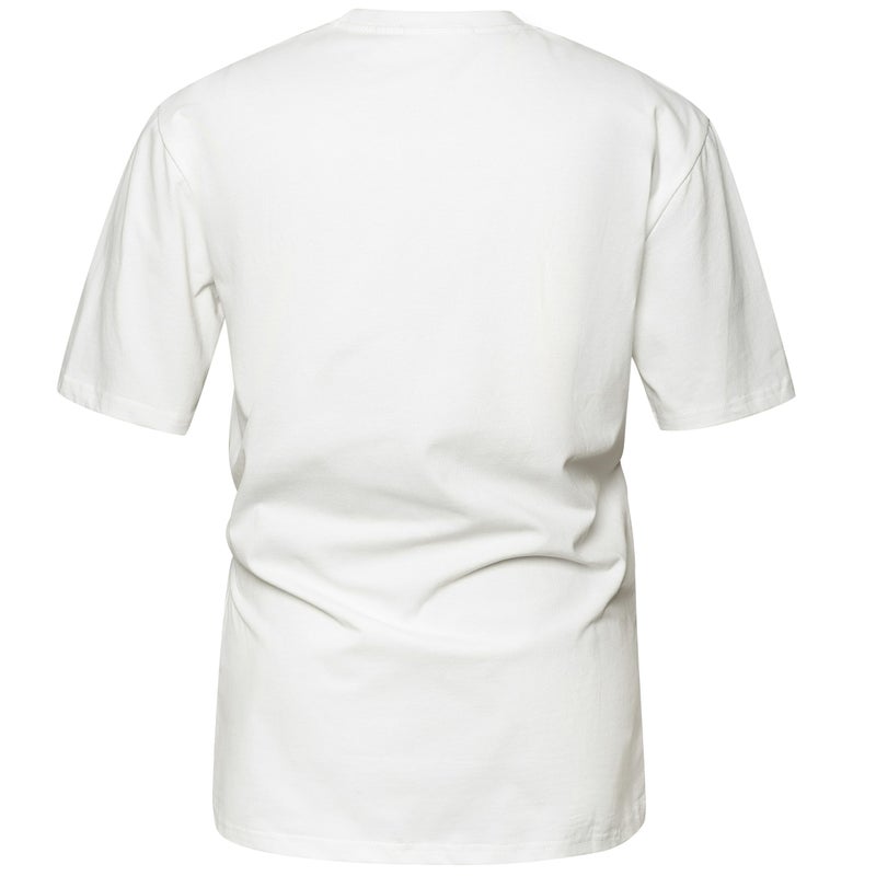 VEIISAR Men's Heavy Weight Crew Neck T-Shirt Mens Premium Cotton Tee White XL - Image 2