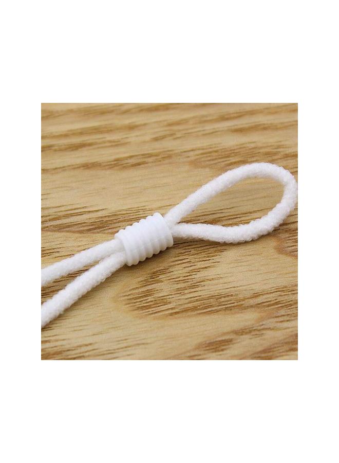 klarako 250PCS Adjustable Buckle Silicone Buckle Ear Loop Buckles for Non-Slip Relax Ears Adult Kids Universal (White) - Image 3