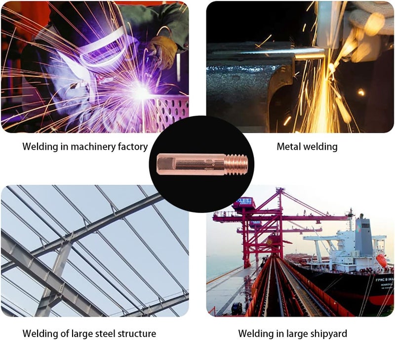 klarako 15PCS Contact Tips for Mig Welding Tweco Binzel or Clarke, Gold - Image 5