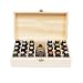 LONG TAO Wooden Essential Oil Box Essential Oil Display Stand Detachable Display Organizer Stand Holder Nail Polish Fragrance Container Wooden Storage Box Holds 25 Bottles Size 520mL - Image 2