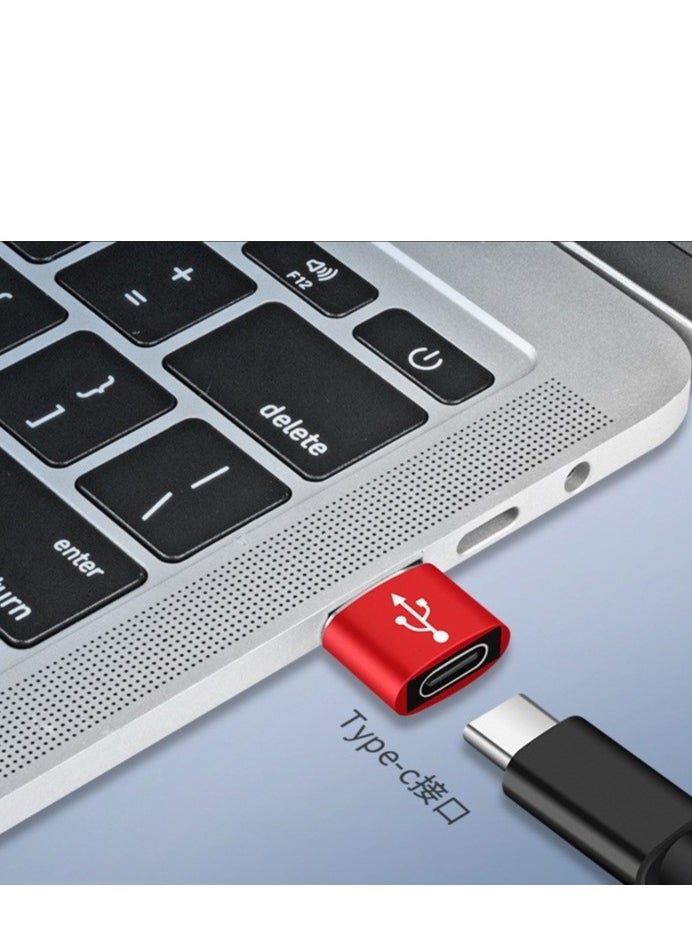 Angmei - USB to USB C Adapter (2Pcs)【10Gbps Transfer】 Type C to USB 3.0 OTG Adapter USB C Converter Compatible for【Samsung S24 Ultra Series】【iPhone 15 16 Pro Max】iPad,MacBook,Tablets,USB C Earphone - Image 1