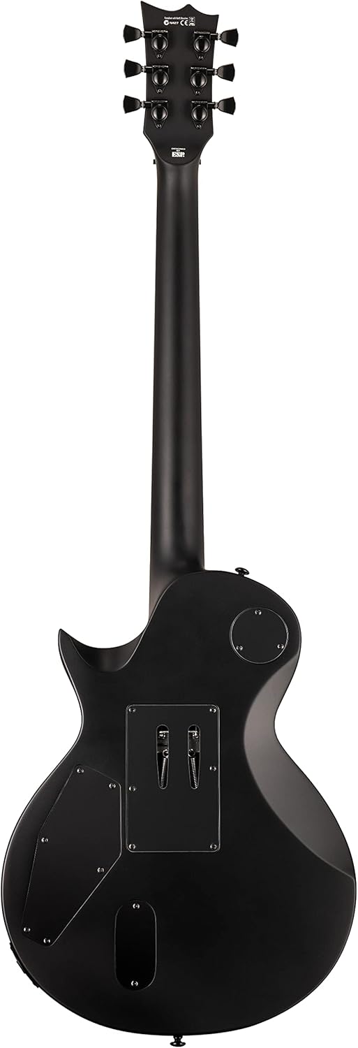 ESP جيتار كهربائي ESP 6 وتر LTD Deluxe EC1000FR أسود ساتان يمين LEC1000FRBLKS - Image 4