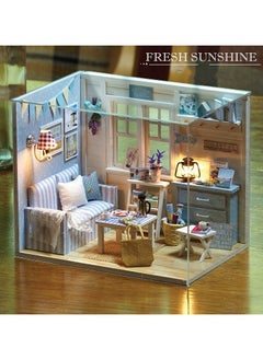 LELE BROTHER Children's Handmade DIY Cottage 3D Stereoscopic Puzzle Model 