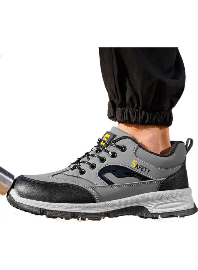 GUYISA Men'S Steel Toe Safety Shoes Anti-Smashing Anti-Piercing Waterproof Abrasion-Resistant Lightweight Safety Work Shoes F116 Size 44 - Image 2