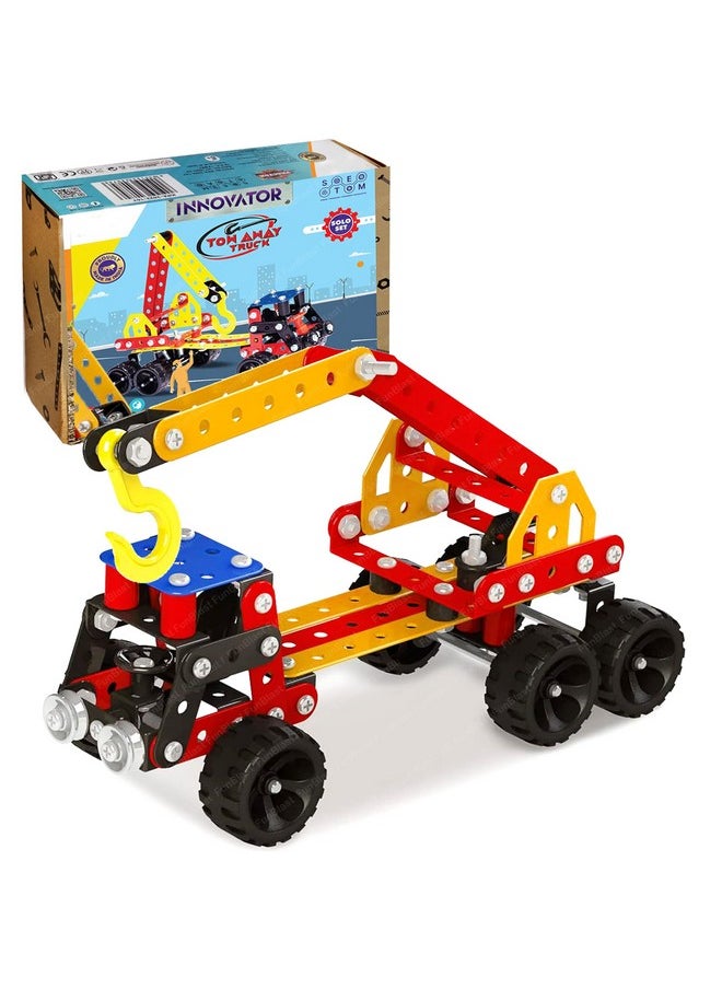 FunBlast FunBlast DIY STEM Toys for Kids - Tow Truck Building Vehicle Play Set, Educational Blocks Building Toys for Kids, Boys, Car Assembly Toys for Kids with Screwdriver (170 Pieces)  - Image 1