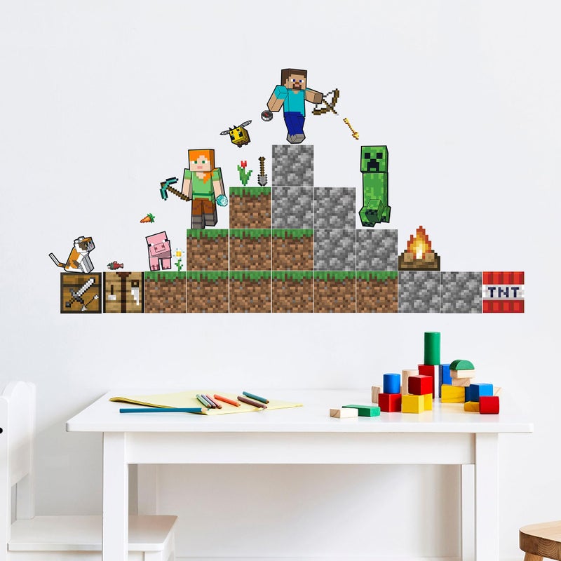RoomMates Minecraft Blocks Build Your Own Wall Decals, RMK5581SCS - Image 2