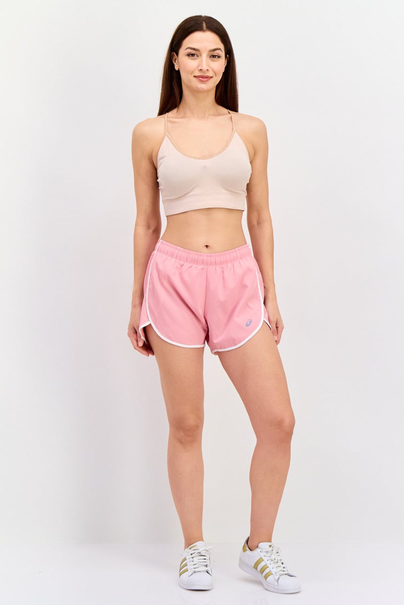 asics Women Sportswear Fit Running Shorts, Pink - Image 4