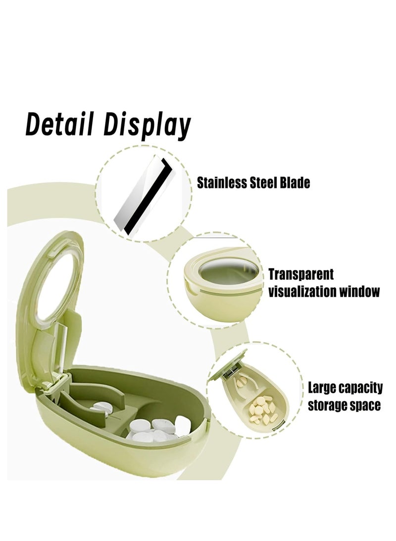 Modern design pill cutter and organizer – 2 in 1 for precise division and safe storage - Image 4