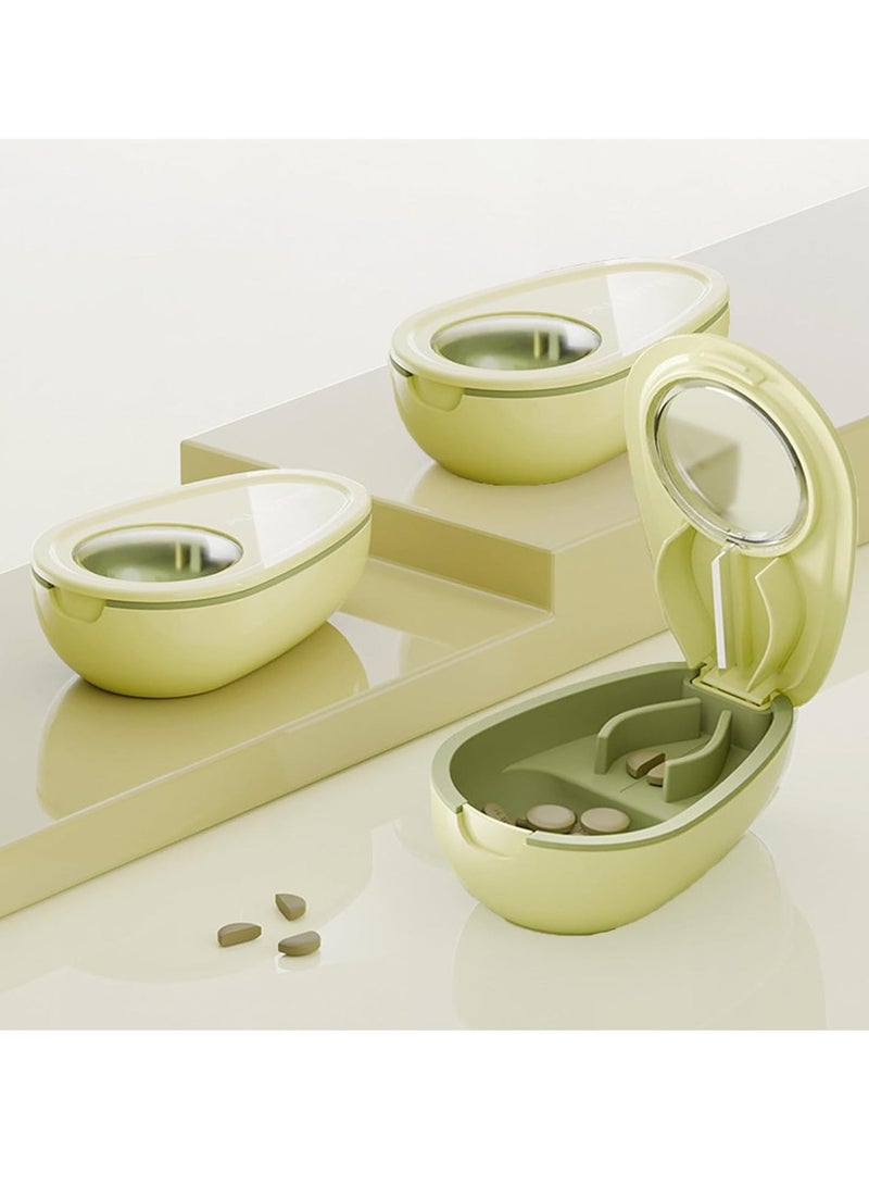 Modern design pill cutter and organizer – 2 in 1 for precise division and safe storage - Image 2