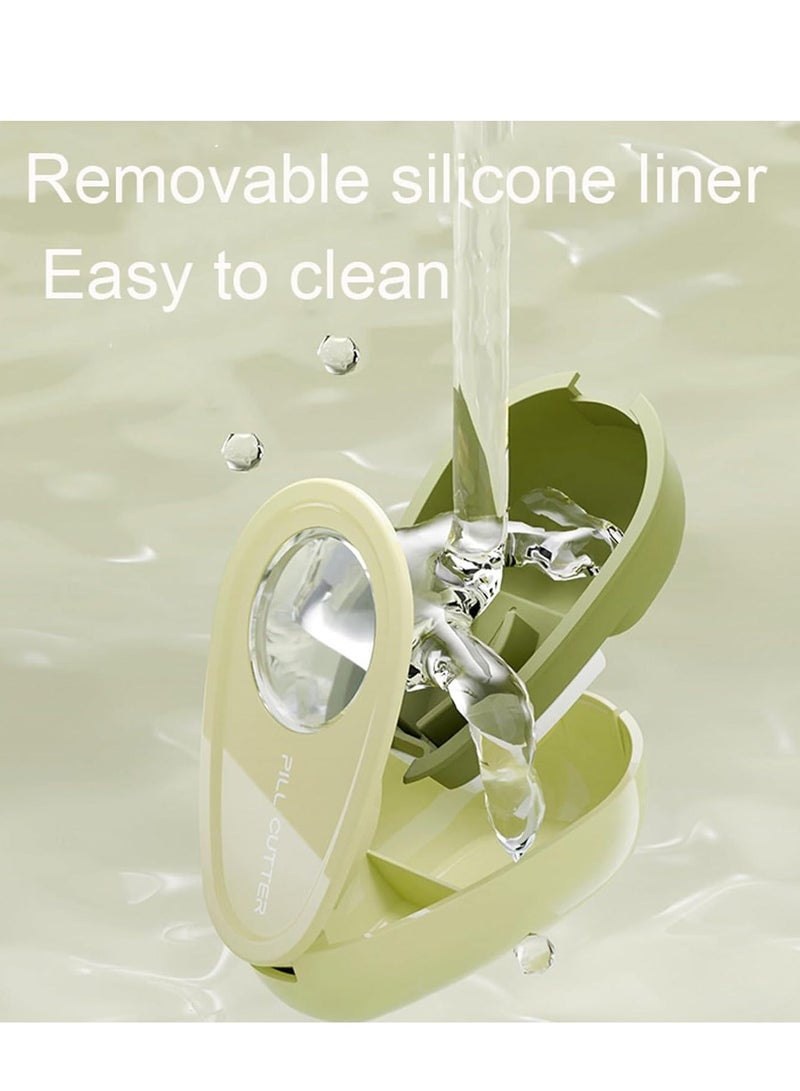 Modern design pill cutter and organizer – 2 in 1 for precise division and safe storage - Image 3