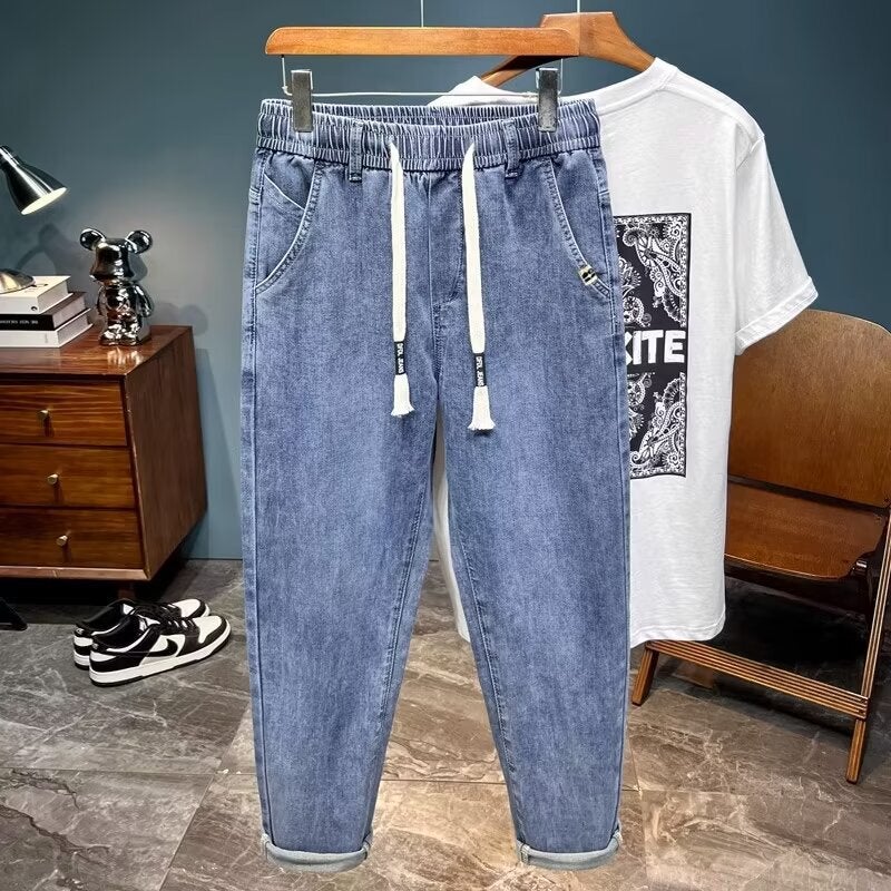 Unisex Classic Denim Jeans Loose Fit Daily Outdoor Wear - Image 2